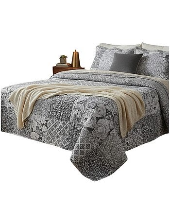 Couvre lit + taies floral octavie