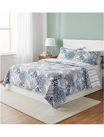 Couvre lit + taies Océan