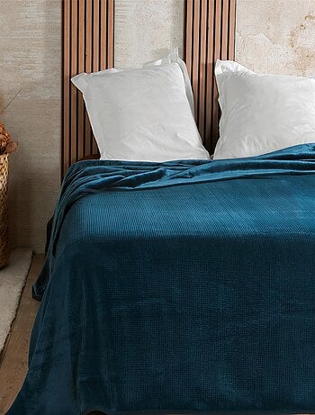 Couvre lit velours gaufré