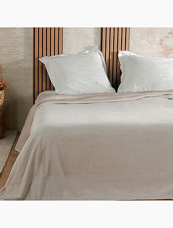 Couvre lit velours gaufré