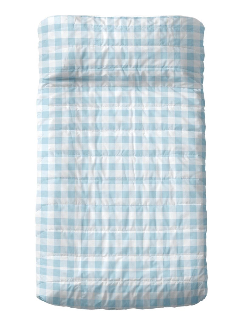 Couvre-lit Vichy Berceau "Happyfriday" Bleu - Kiabi