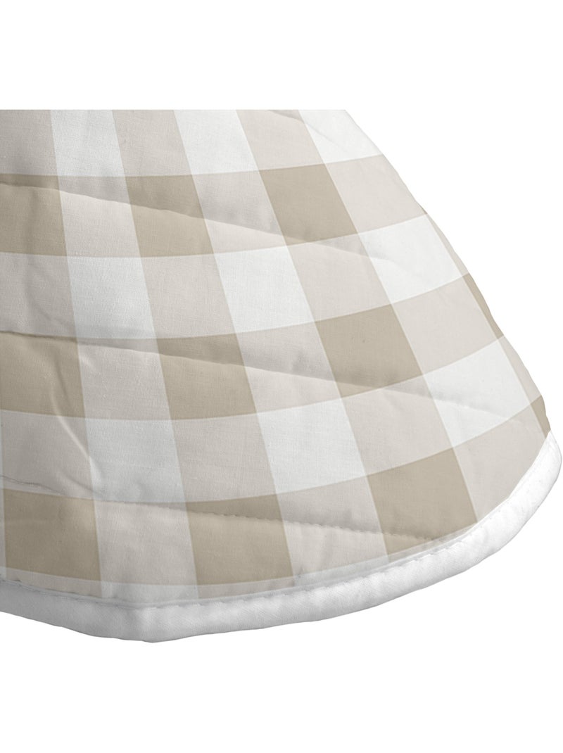 Couvre-lit Vichy "Happyfriday" Beige - Kiabi