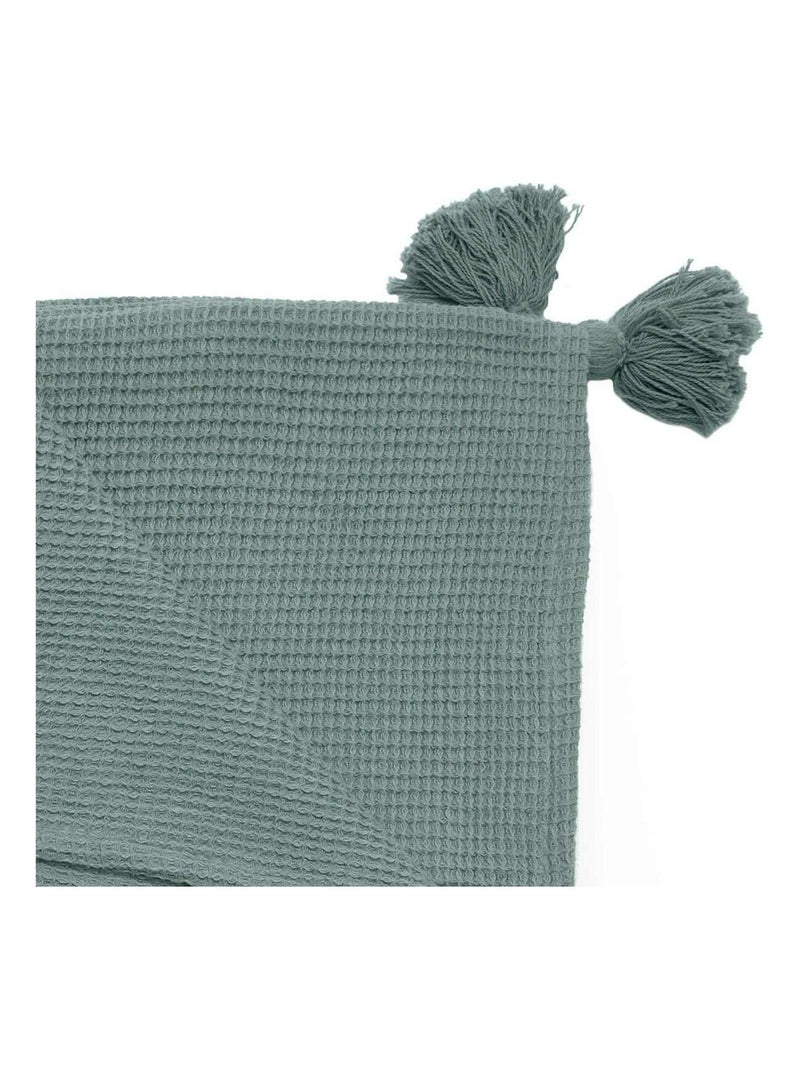 Couvre Lit Vivace en Nid d'abeille Orange - Kiabi