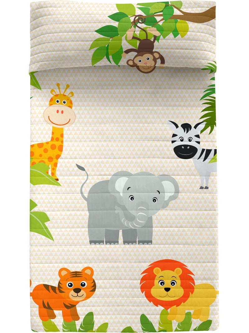 Couvre-lit Wild "Happyfriday" Multicolore - Kiabi