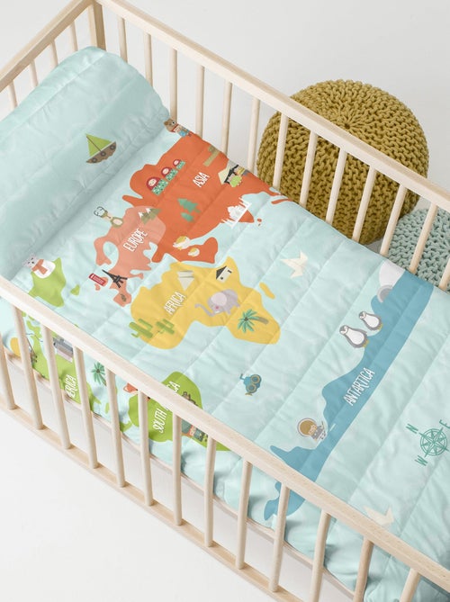 Couvre-lit World map Berceau "Happyfriday" - Kiabi