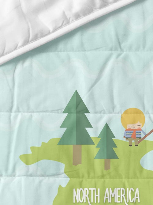 Couvre-lit World map Berceau "Happyfriday" - Kiabi