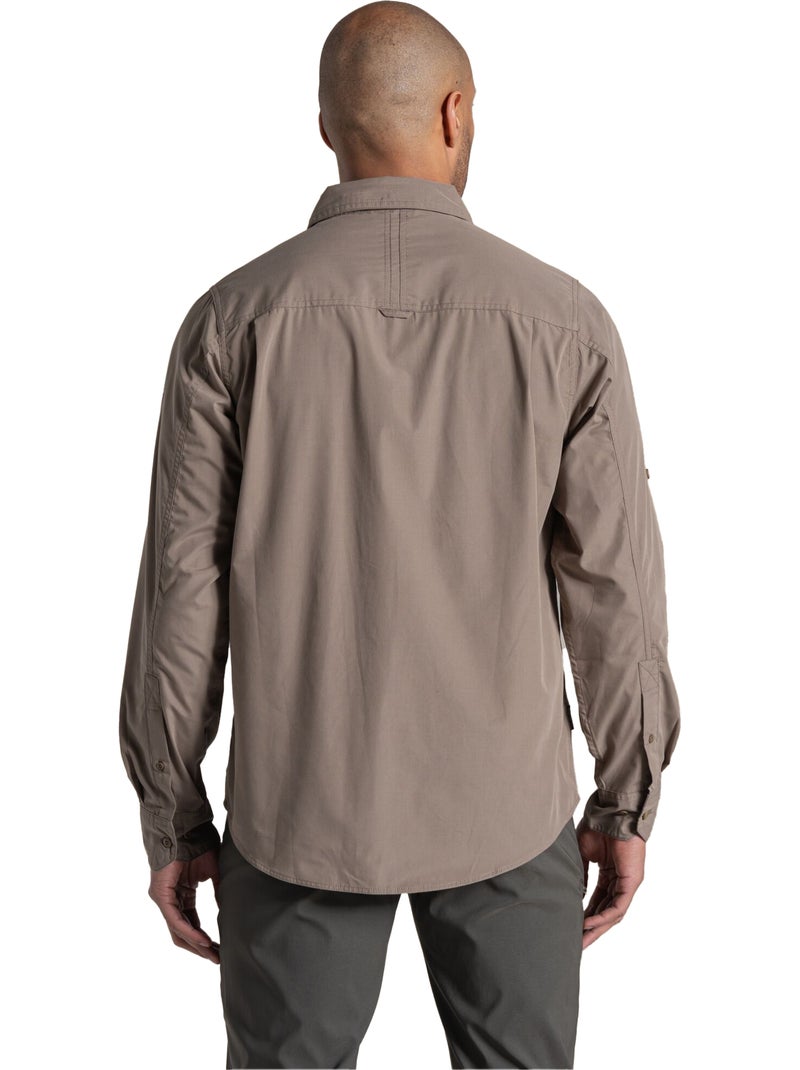 Craghoppers - Chemise décontractée manches longues KIWI Marron - Kiabi