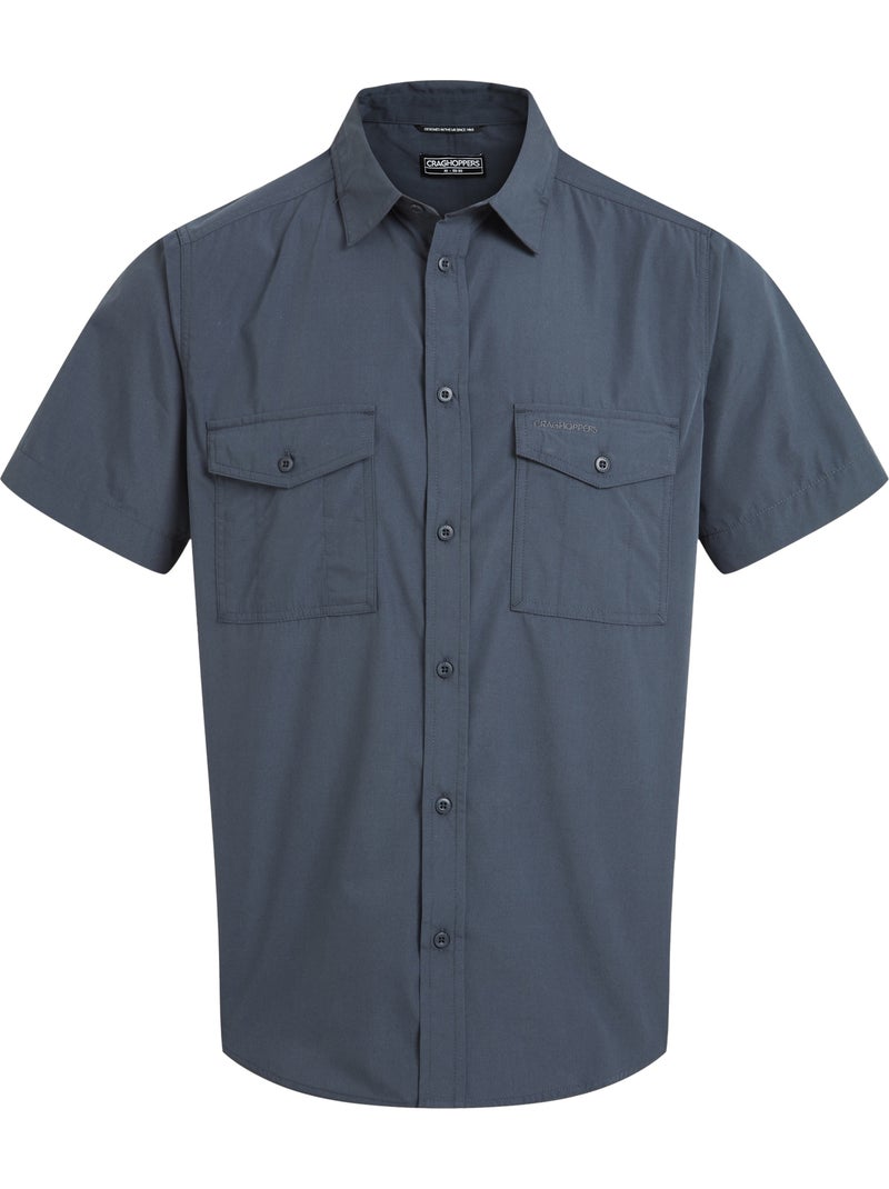 Craghoppers - Chemise unie manches courtes KIWI Bleu foncé - Kiabi
