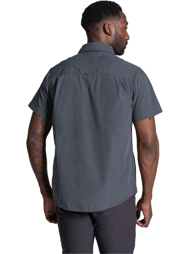 Craghoppers - Chemise unie manches courtes KIWI Gris foncé - Kiabi
