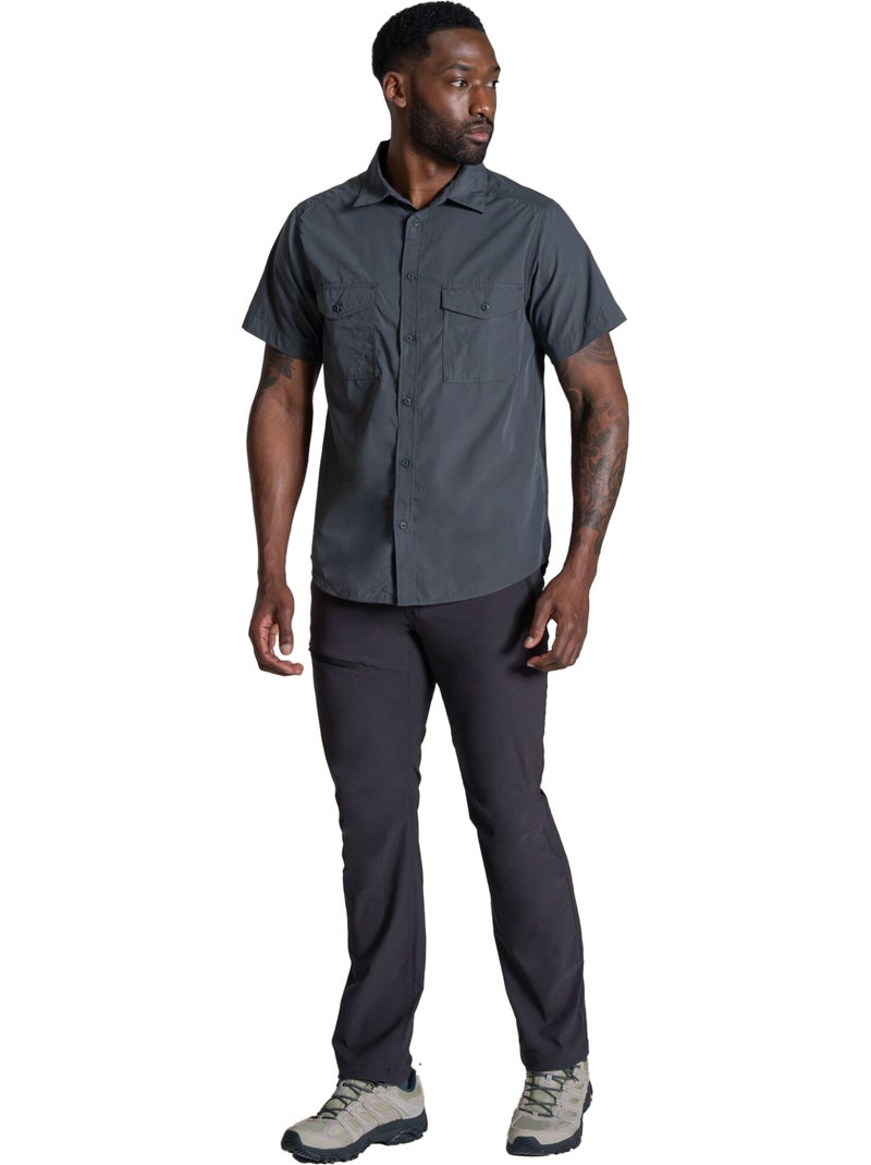 Craghoppers - Chemise unie manches courtes KIWI Gris foncé - Kiabi