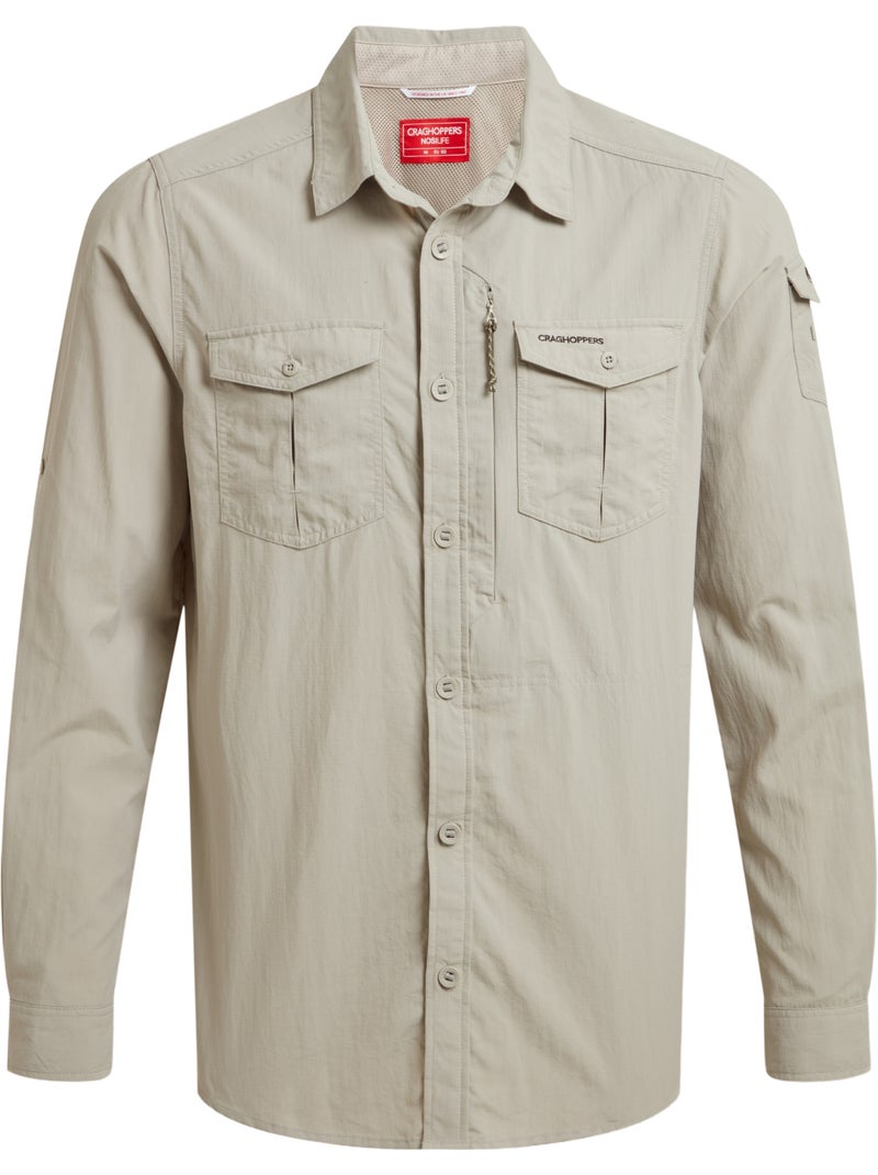 Craghoppers - Chemise unie manches longues ADVENTURE Beige - Kiabi