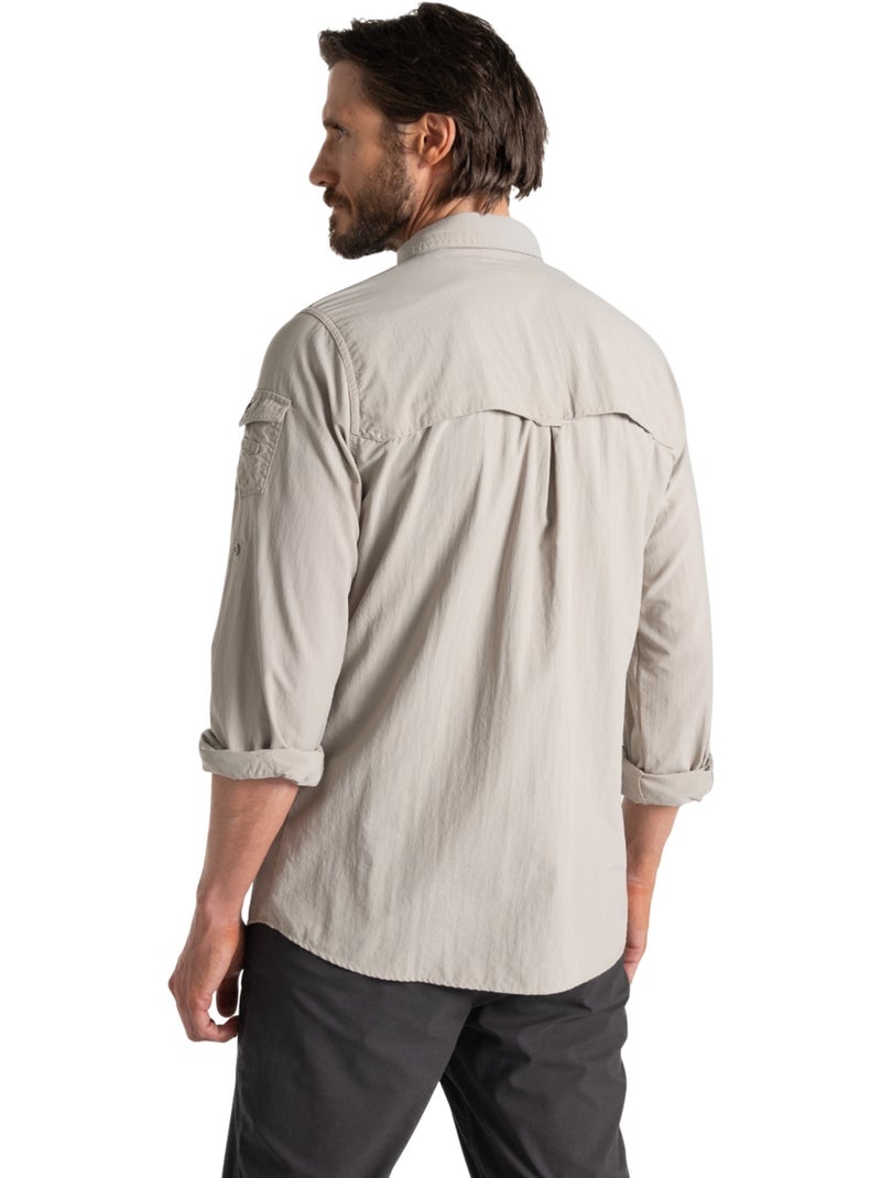 Craghoppers - Chemise unie manches longues ADVENTURE Beige - Kiabi