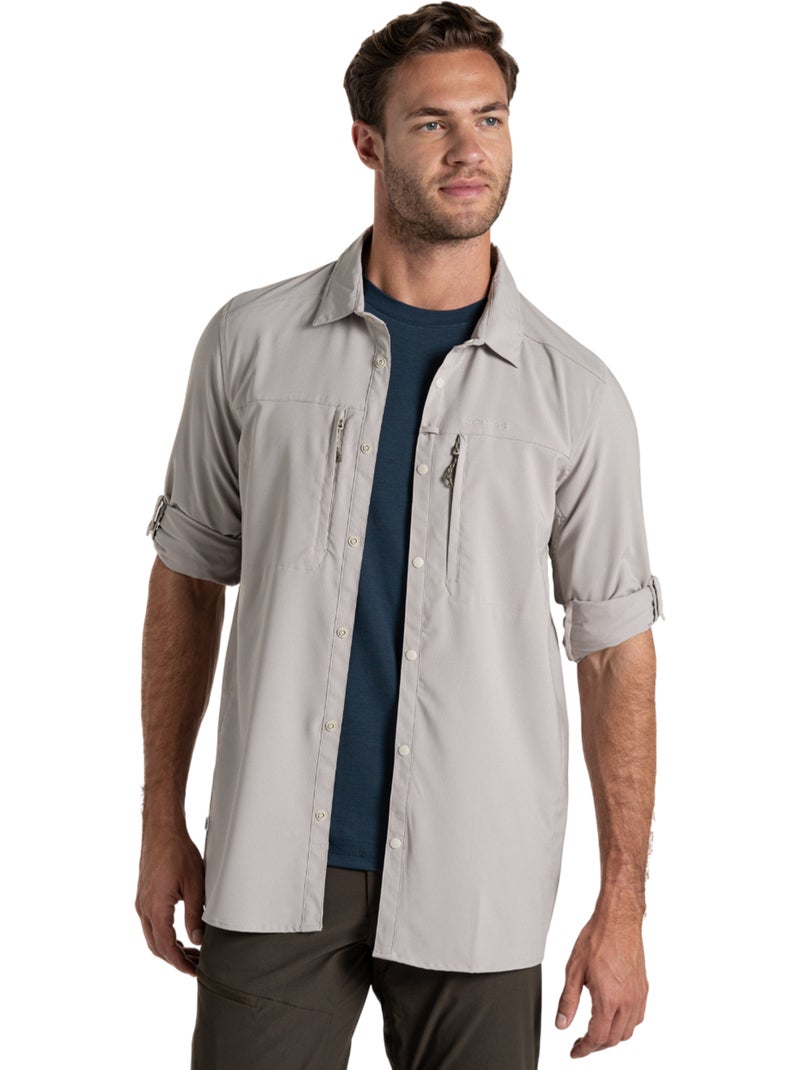 Craghoppers - Chemise unie manches longues Beige - Kiabi