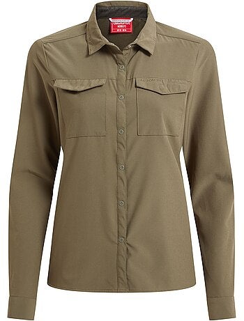 Craghoppers - Chemise unie manches longues NOSILIFE PRO