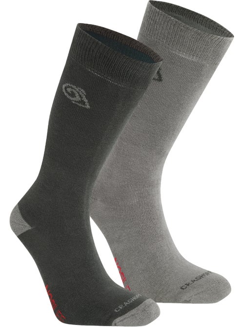 Craghoppers - Lot de 2 paires de chaussettes contrastées - Kiabi