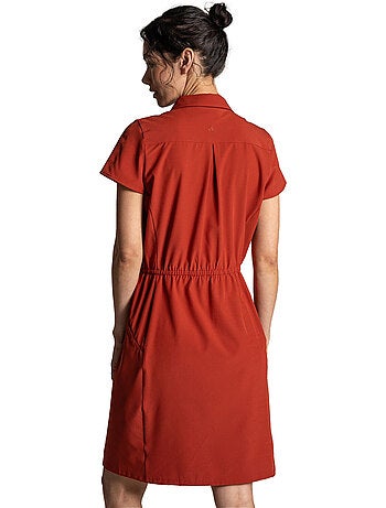 Craghoppers - Robe unie manches courtes style chemise PRO