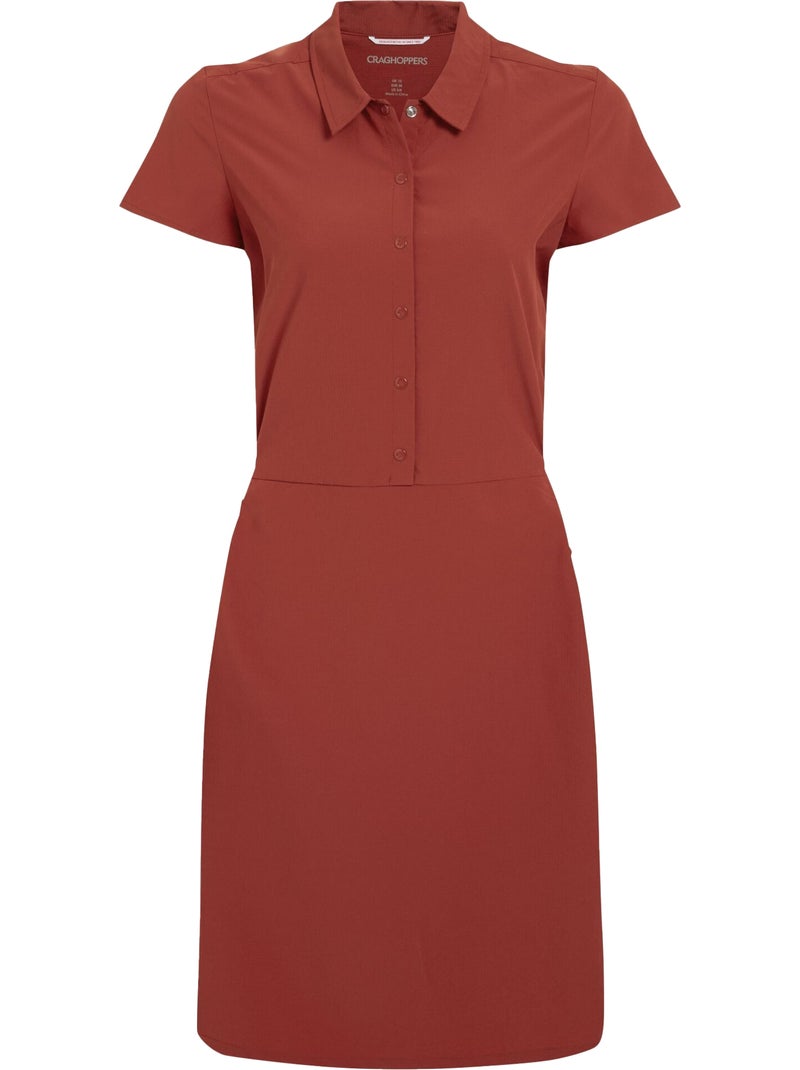 Craghoppers - Robe unie manches courtes style chemise PRO Rouge - Kiabi