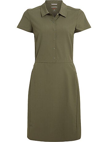 Craghoppers - Robe unie manches courtes style chemise PRO