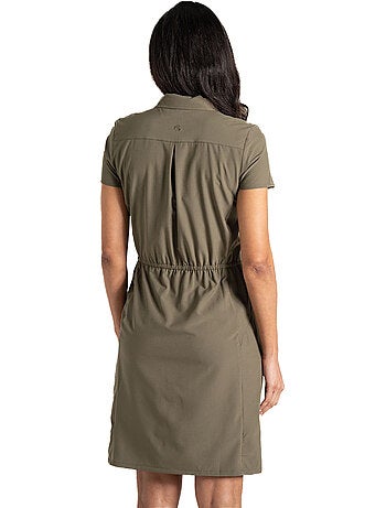 Craghoppers - Robe unie manches courtes style chemise PRO