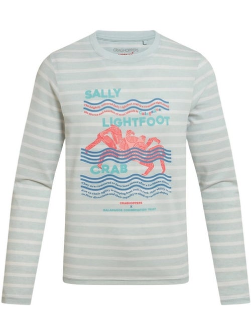Craghoppers - T-shirt manches longues motif/style crabe et rayures - Kiabi