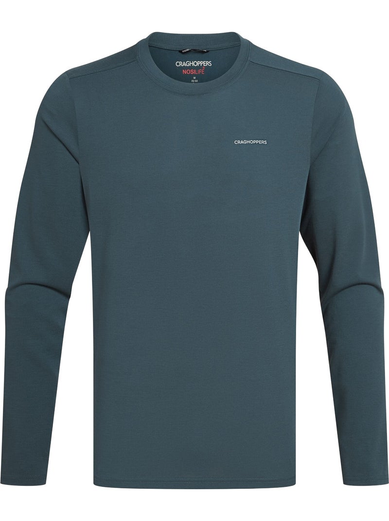 Craghoppers - T-shirt uni manches longues ABEL Bleu - Kiabi
