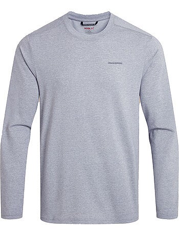 Craghoppers - T-shirt uni manches longues ABEL