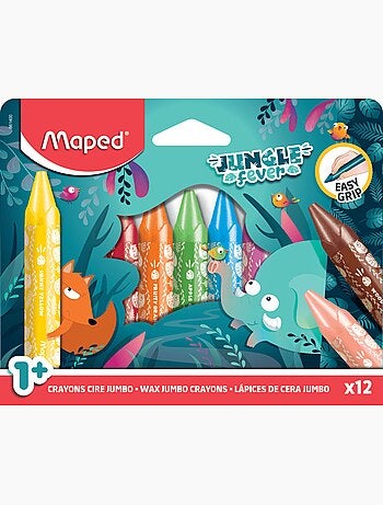 Craies de coloriage maxi jungle fever