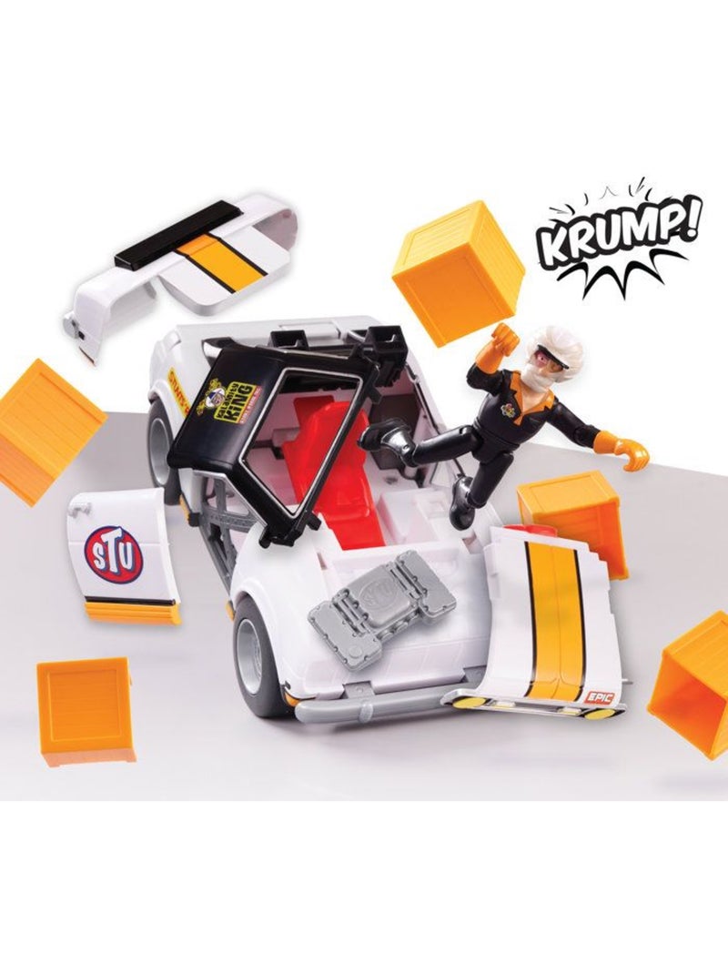 Crash voiture de course - bandai - stuntman stu - coss8200 Multicolore - Kiabi