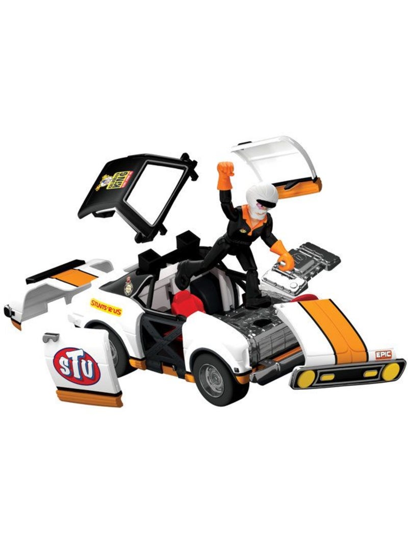 Crash voiture de course - bandai - stuntman stu - coss8200 Multicolore - Kiabi