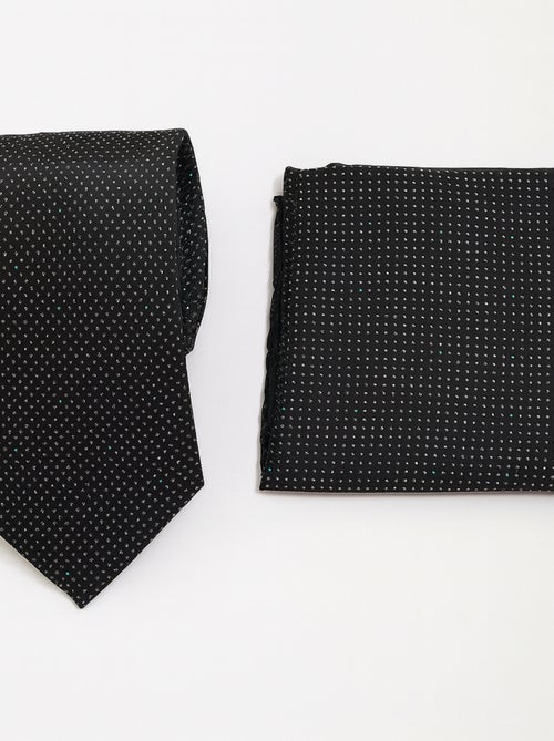 Cravate à Pois Blancs LORENZO - Kiabi