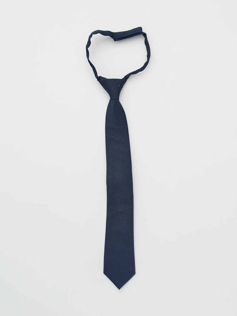 Cravate de cérémonie Bleu - Kiabi