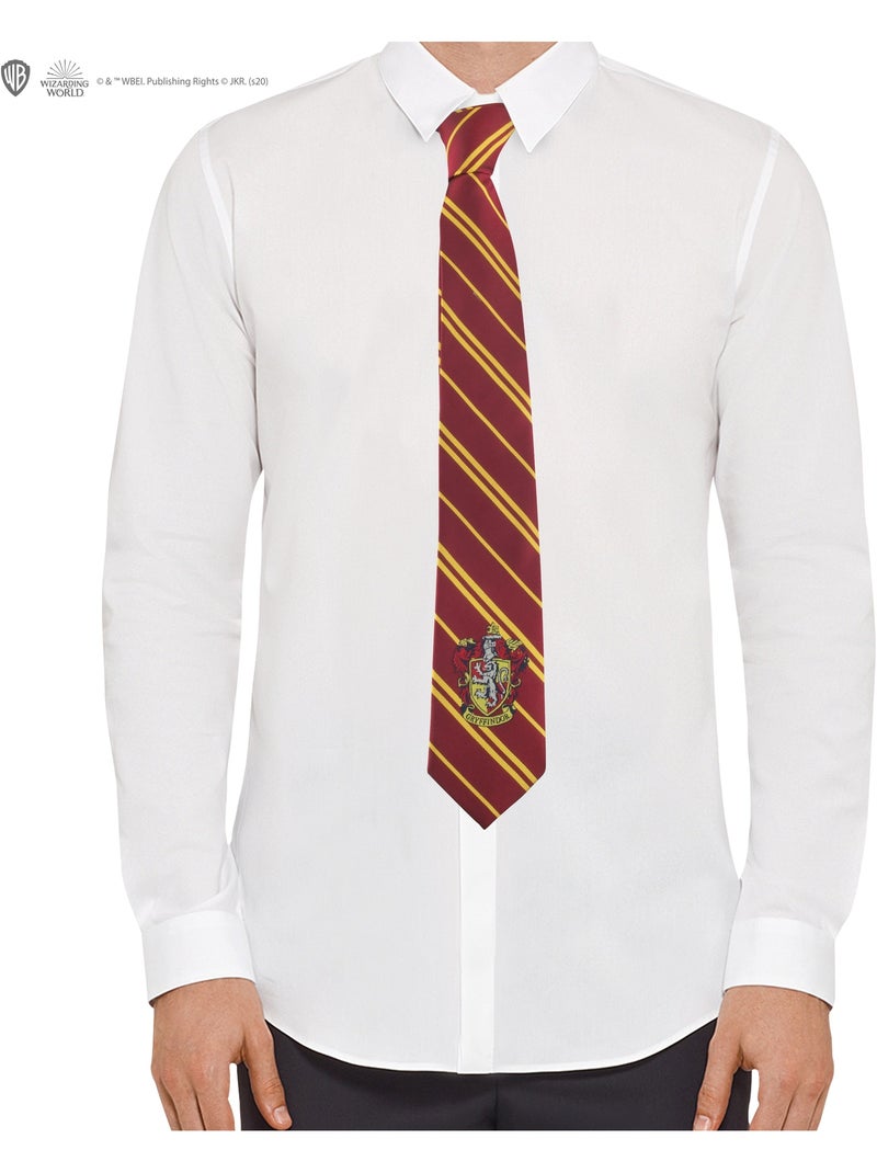 Cravate Écusson Tissé Gryffondor Adultes - Harry Potter Rouge - Kiabi