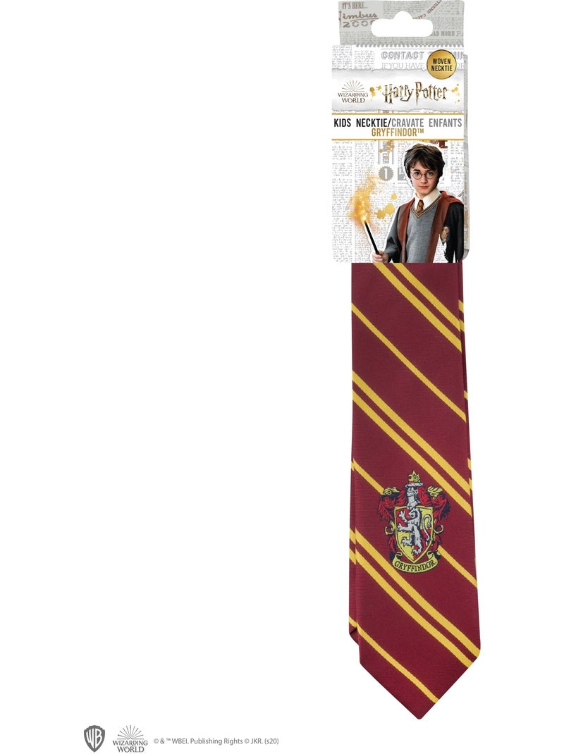 Cravate Écusson Tissé Gryffondor Enfants - Harry Potter Rouge - Kiabi