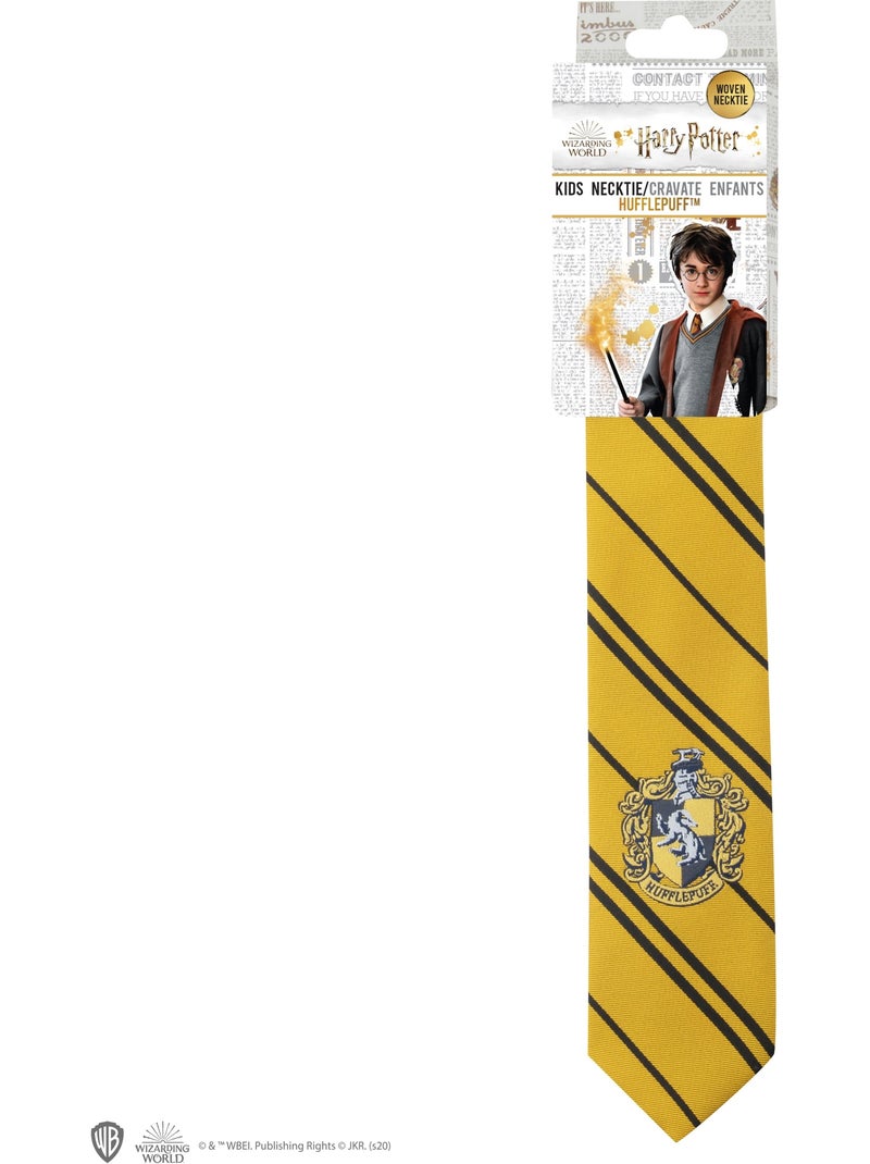 Cravate Écusson Tissé Poufsouffle Enfants - Harry Potter Jaune - Kiabi