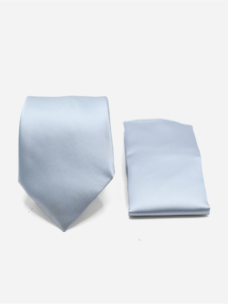Cravate en coffret - Yves Enzo Bleu gris - Kiabi