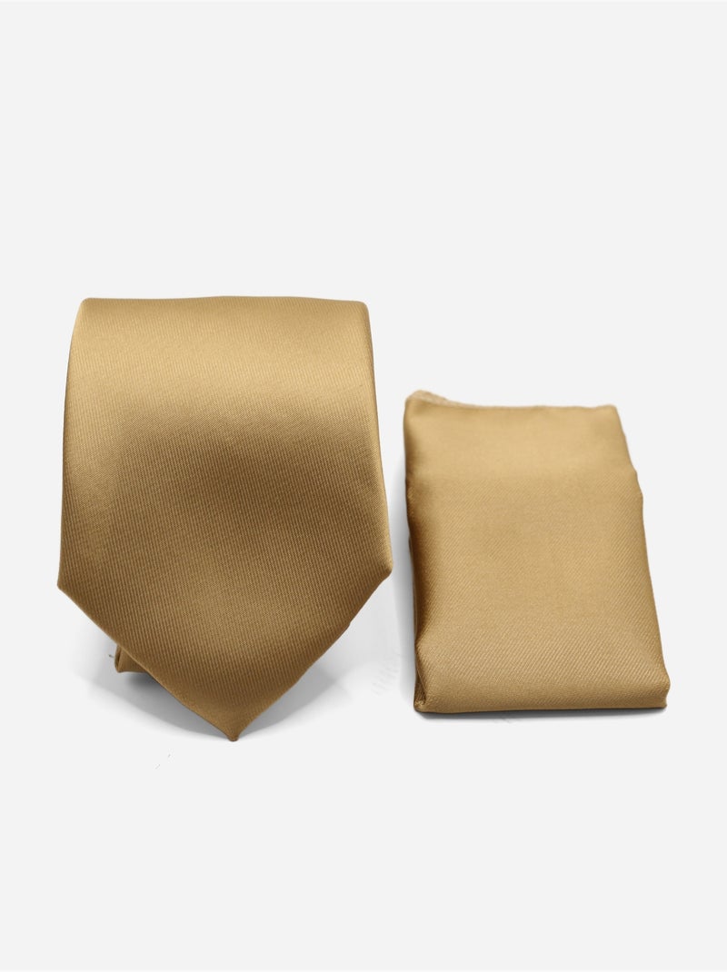 Cravate en coffret - Yves Enzo Camel - Kiabi
