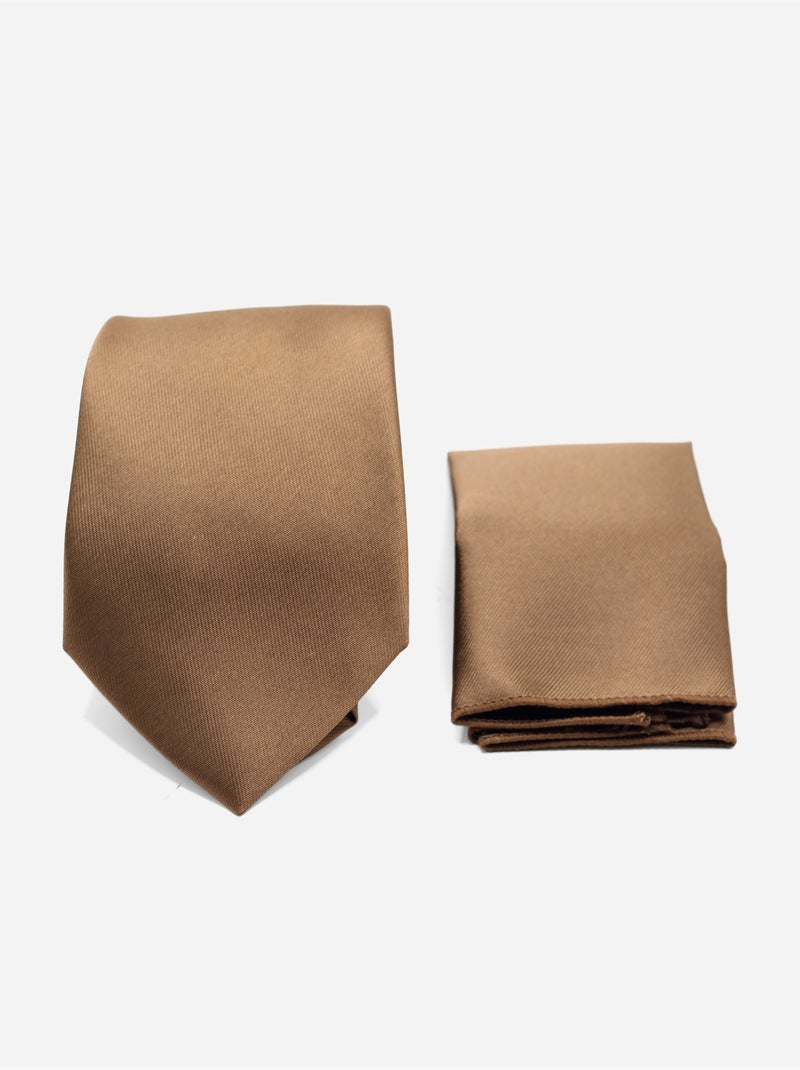 Cravate en coffret - Yves Enzo Marron - Kiabi