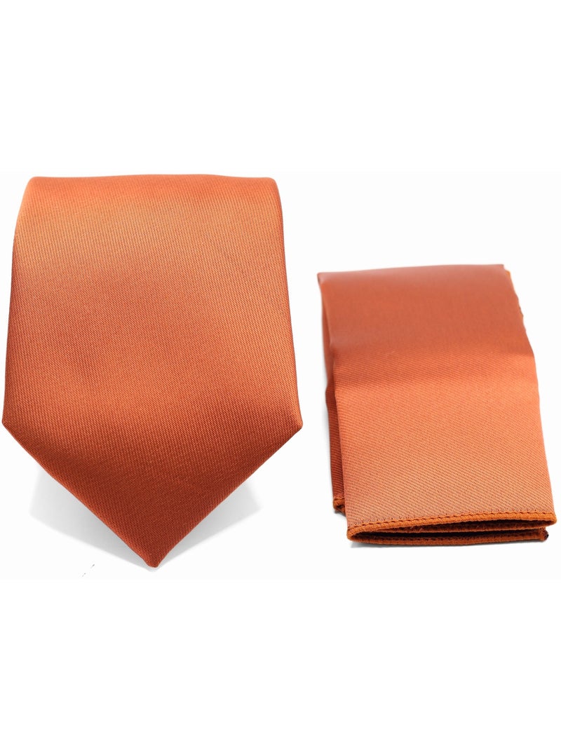 Cravate en coffret - Yves Enzo Terracotta - Kiabi