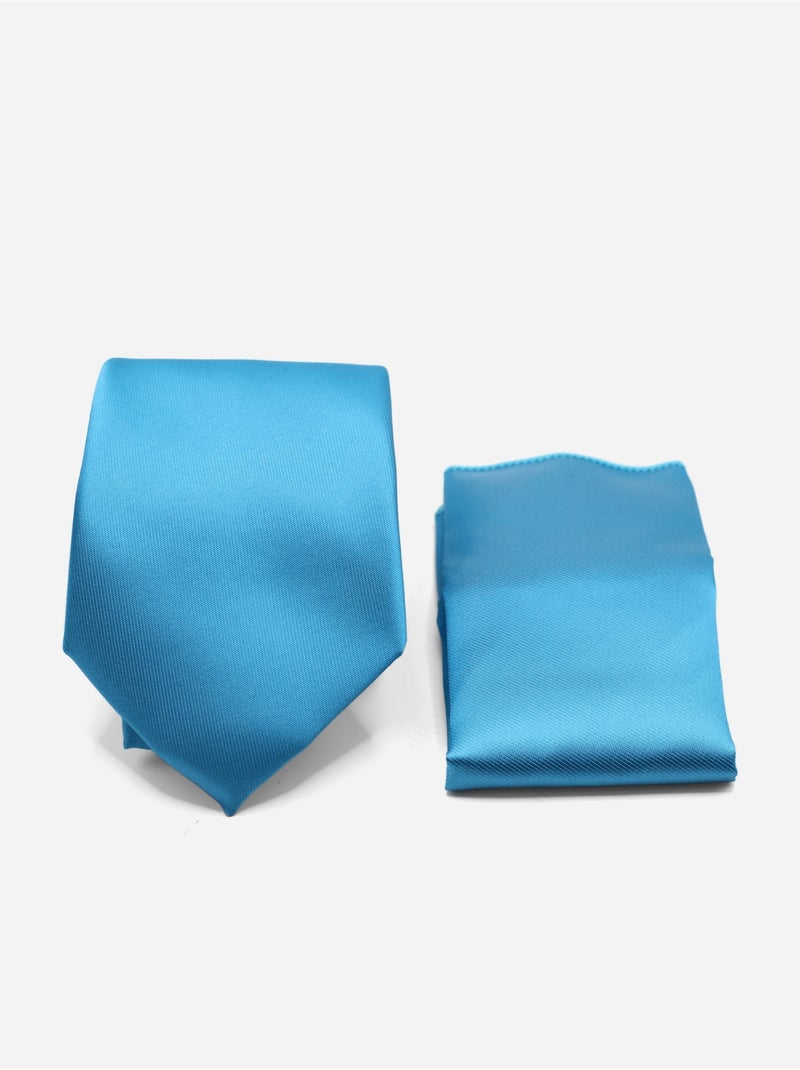 Cravate en coffret - Yves Enzo Turquoise - Kiabi