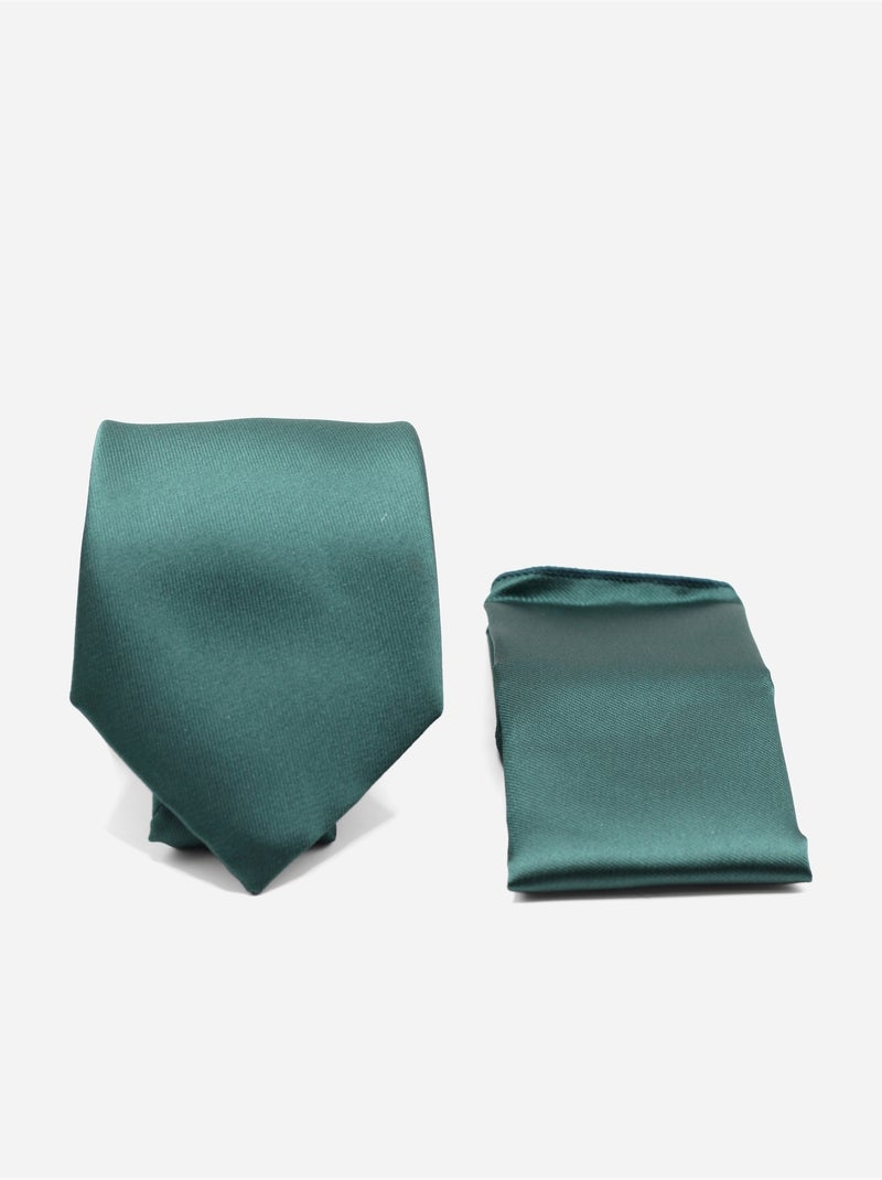 Cravate en coffret - Yves Enzo Vert foncé - Kiabi