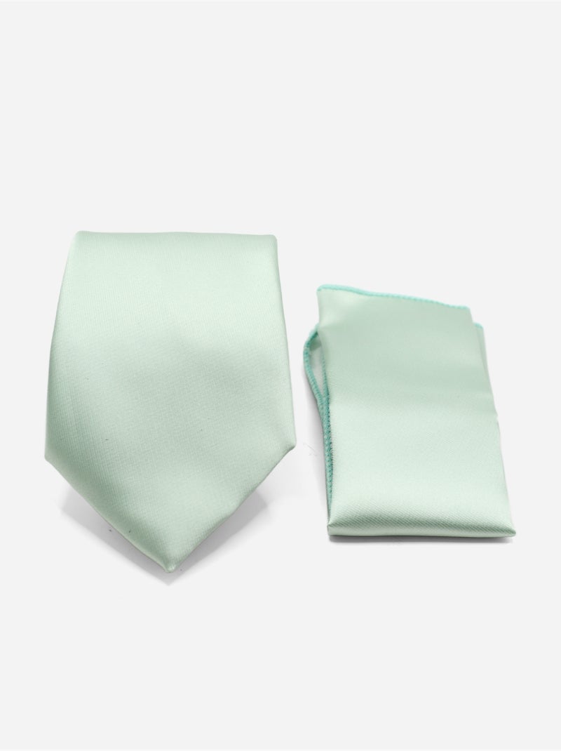 Cravate en coffret - Yves Enzo Vert Sauge - Kiabi