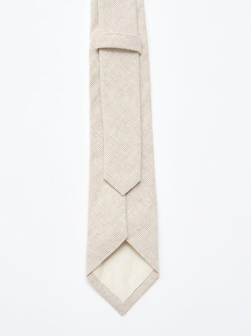 Cravate en lin mélangé - Kiabi