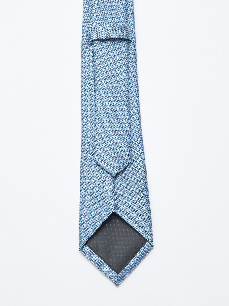 Cravate en satin Bleu - Kiabi