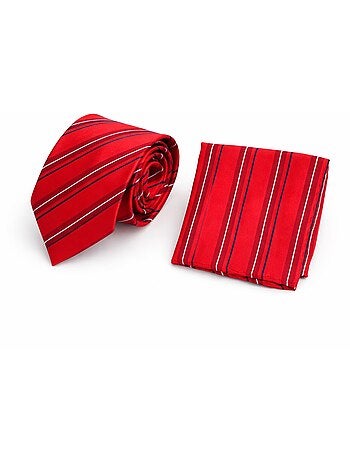 Cravate et Pochette en soie ALESSIO