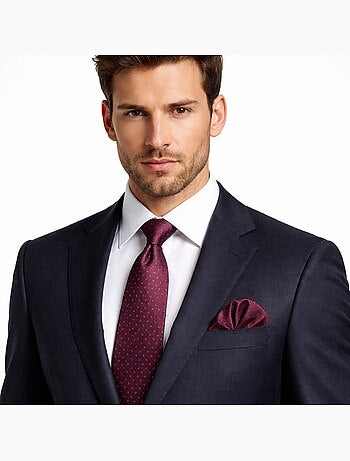 Cravate et Pochette en soie ENZO