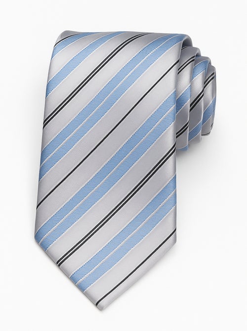 Cravate et Pochette Rayures GIOVANNI - Kiabi