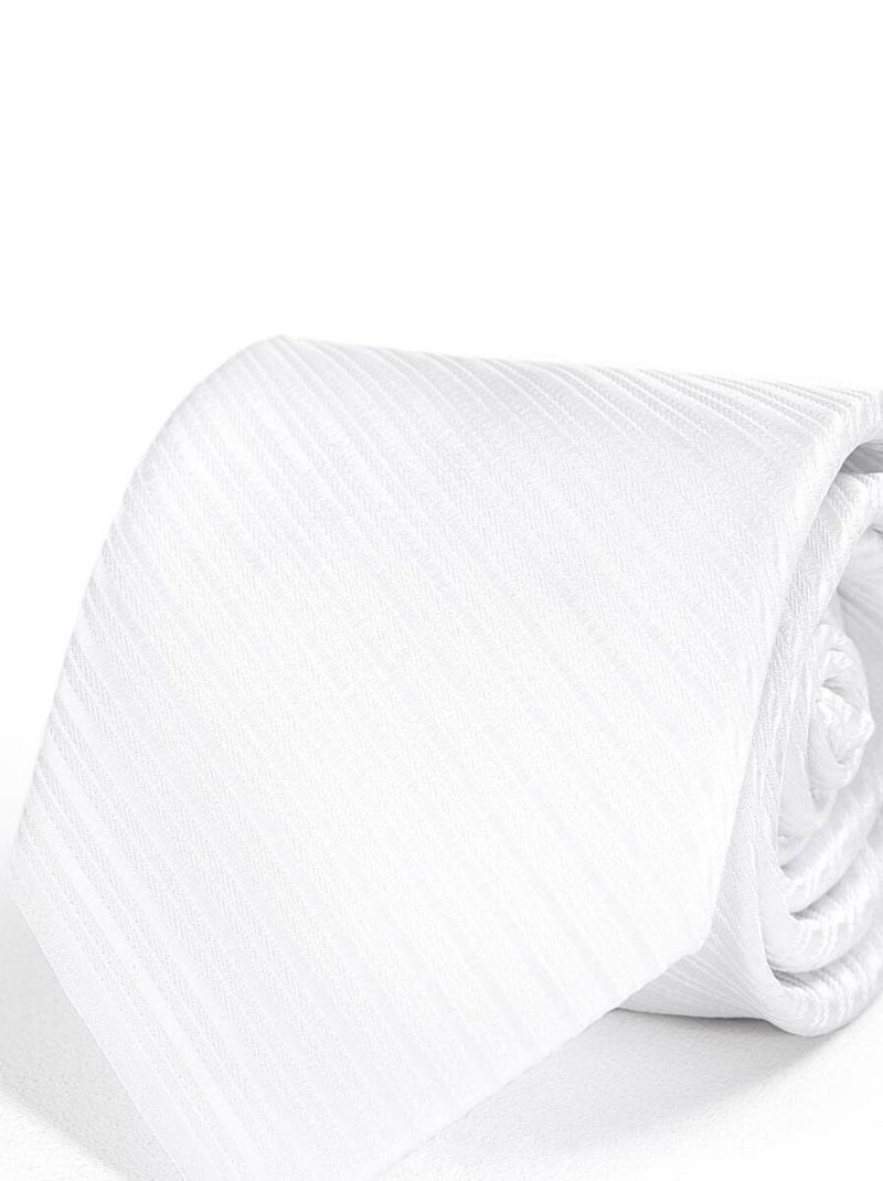Cravate Faux-Uni - Fabriqué en Europe Blanc - Kiabi