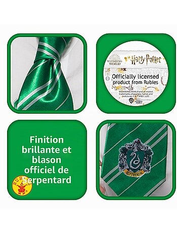 Cravate luxe serpentard harry potter enfant 'rubies'