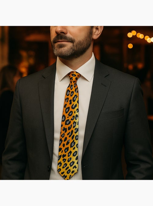 Cravate Slim Homme Imprimé Léopard - Kiabi