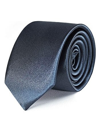 Cravate Slim Satin Unie - Fabriqué en Europe